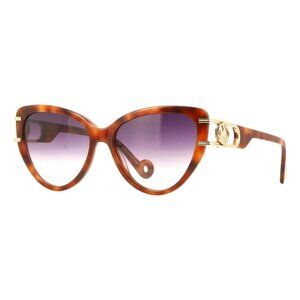 A0660Z New LANVIN Havana Cat Eye LNV643S 217 Sunglasses Women